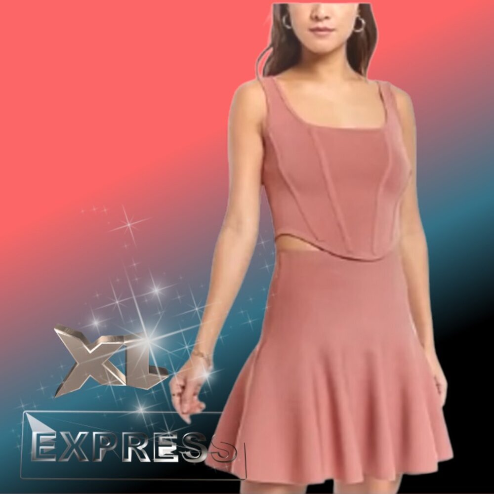 Express Body Contour Ruffles Size XL NWT